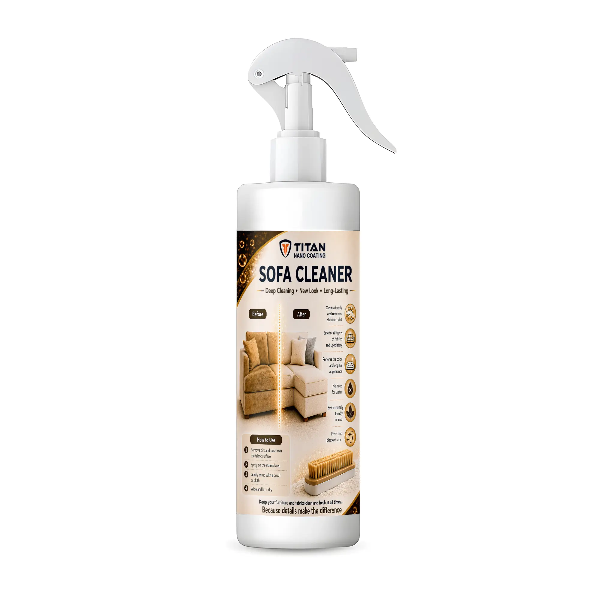 بخاخه كبيرة Titan Sofa Cleaner (Deep Cleaning Power) - Image 1